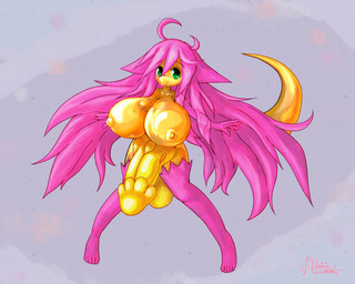 anthro balls big_balls big_breasts big_penis breasts curvy_figure fur genitals glistening glistening_body glistening_scales gold_nipples gold_scales green_eyes gynomorph hair herm huge_balls huge_breasts huge_penis hyper hyper_balls hyper_genitalia hyper_penis intersex knot long_hair messy_hair penis pink_body pink_fur pink_hair scales shortstack solo unusual_anatomy unusual_genitalia unusual_penis wide_hips alenicia_(artist) mythology alenicia_(character) dragon eastern_dragon mythological_creature mythological_scalie scalie 5:4 absurd_res hi_res painting_(artwork) watercolor_(artwork)
