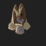 ambiguous_gender anthro black_sclera clothed clothing crossed_arms shirt simple_background solo topwear solar_gush nintendo pokemon lone_(kyubeans) generation_4_pokemon humanoid lopunny pokemon_(species) 1:1 hi_res