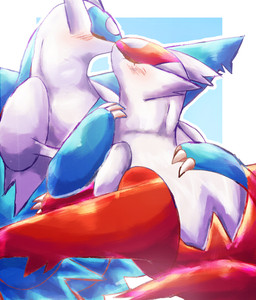 anthro blue_background blue_body blush blush_lines border claws duo eyes_closed female intraspecies intraspecies_romance kissing light male red_body romantic romantic_couple simple_background white_body white_border wings felipotyphlosion nintendo pokemon avian generation_3_pokemon latias latios legendary_pokemon pokemon_(species) 2026 colored colored_line_art digital_drawing_(artwork) digital_media_(artwork) hi_res lighting