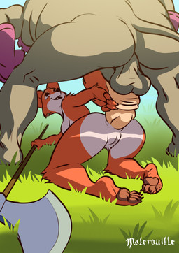 4_toes anal anal_penetration animal_genitalia animal_penis anthro axe backsack balls big_penis breasts butt claws duo erection feet female female_penetrated fur genitals holding_melee_weapon holding_object holding_weapon larger_male male male/female male_penetrating male_penetrating_female melee_weapon nude open_mouth pawpads paws penetration penile penile_penetration penis penis_in_ass perineum rhino_penis sex simple_background size_difference smaller_female smaller_penetrated smile soles toe_claws toes vulva weapon conditional_dnp malerouille disney robin_hood_(disney) maid_marian canid canine fox mammal red_fox rhinoceros true_fox 2020 digital_media_(artwork) hi_res