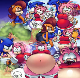 anthro belly belly_expansion big_belly big_butt blue_body blue_clothing blue_shirt blue_topwear breasts brown_body brown_fur butt clothing dessert doll dress expansion fart fart_fetish fart_inflation female food fur genitals gloves group handwear huge_belly hyper hyper_belly ice_cream inflation licking licking_ice_cream male penis pink_body red_clothing red_dress shirt thick_thighs tongue tongue_out topwear trio voodoo voodoo_doll voodoo_inflation drakeinflates sega sonic_the_hedgehog_(series) amy_rose sally_acorn sally_acorn_(post-sgw) sonic_the_hedgehog eulipotyphlan hedgehog mammal rodent sciurid 2025 absurd_res hi_res