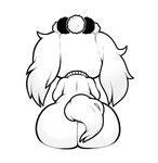 anthro big_butt biped butt chibi female floppy_ears flower_garland garland jewelry lop_ears necklace nude rear_view simple_background solo tail white_background box_(hajimeyou654) jewelpet sanrio sega sega_fave sapphie_(jewelpet) bird_dog canid canine canis cavalier_king_charles_spaniel domestic_dog hunting_dog mammal spaniel toy_dog 2023 black_and_white digital_drawing_(artwork) digital_media_(artwork) monochrome