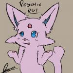 blue_eyes female feral fur hair happy paws simple_background smile solo tongue tongue_out skyffan nintendo pokemon canid canine eeveelution espeon generation_2_pokemon mammal pokemon_(species) 1:1 low_res