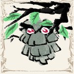 ambiguous_gender branch green_body leaf looking_at_viewer plant red_eyes simple_background solo otiksimr nintendo pokemon elemental_creature flora_fauna generation_2_pokemon pineco pokemon_(species) 1:1 2024 low_res