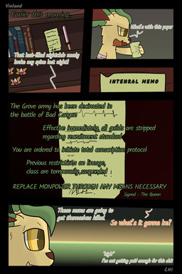 anthro badge book cloth dialogue fantasy freckled_face freckles semi-anthro speech_bubble text vinland nintendo pokemon pokemon_mystery_dungeon spike_chunsoft leon_(vinland) eeveelution generation_4_pokemon leafeon pokemon_(species) 2:3 absurd_res comic cover_art english_text hi_res story