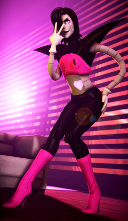 boots clothing drag_(fashion) drag_queen footwear furniture gesture hand_gesture hand_on_hip high_heeled_boots high_heels machine not_furry shoes smile sofa solo tongue tongue_out v_sign commodor-richter undertale undertale_(series) mettaton mettaton_ex android humanoid robot robot_humanoid 2015 3d_(artwork) digital_media_(artwork) hi_res source_filmmaker_(artwork)