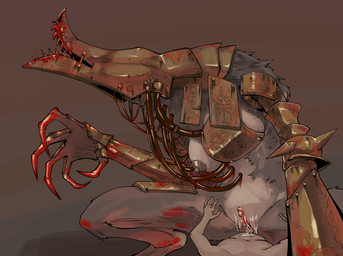 anthro armor armor_plates bodily_fluids clitoral_hood clitoris cowgirl_position cum cum_in_vagina cum_inside dominant dominant_female duo female female_on_top first_person_view from_front_position genital_fluids genitals human_pov humanoid_genitalia humanoid_penis humanoid_vulva larger_female male male/female male_pov on_bottom on_top penis sex size_difference smaller_male teratophilia vulva box_chan mythology trench_crusade war_wolf_assault_beast canid canine human mammal monster mythological_canine mythological_creature werecanid werecanine werecreature werewolf absurd_res hi_res