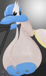 anthro areola big_breasts blue_areola blue_nipples breasts female hanging_breasts huge_breasts huge_thighs hyper hyper_thighs nipple_piercing nipples not_furry piercing solo text thick_thighs bloodtail nintendo pokemon gardevoir generation_3_pokemon humanoid pokemon_(species) shiny_pokemon absurd_res english_text hi_res