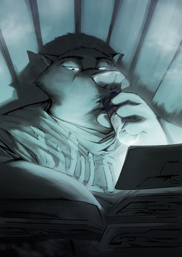 anthro beverage_can cheek_tuft clothed clothing computer drinking electronics facial_tuft half-closed_eyes holding_object male monitor narrowed_eyes solo tuft thewyvernsweaver disney red_bull zootopia fan_character kulkum_(character) bear mammal polar_bear ursine 2018 digital_media_(artwork) hi_res partially_colored restricted_palette