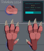 animated anthro dalakay dinosaur feet foot_fetish helpless hi_res huge_filesize laugh male paws prehistoric_species reptile scalie soles solo struggling theropod tickling torture trapped tyrannosaurid tyrannosauroid tyrannosaurus tyrannosaurus_rex webm