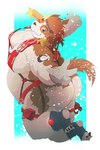 anthro belly big_belly big_butt brown_body butt humanoid_hands kemono male moobs one_eye_closed overweight overweight_male solo white_body wink dumdum lifewonders live_a_hero hisaki_(live_a_hero) canid canine canis domestic_dog mammal 2022 absurd_res hi_res