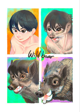 breasts brown_body brown_eyes brown_fur female feral fur hair human_to_feral light_body light_skin nightmare_fuel nude short_hair solo species_transformation transformation transformation_sequence tusks nal_chaica animal_humanoid boar_humanoid human humanoid mammal mammal_humanoid suid suid_humanoid suine suine_humanoid sus_(pig) wild_boar comic hi_res