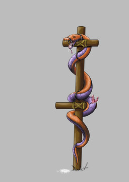 2_penises animal_genitalia animal_penis bdsm bodily_fluids bondage bound cum cum_in_mouth cum_inside cum_on_face cum_on_penis erection feral gag genital_fluids genitals hemipenes male messy mouth_held_open multi_genitalia multi_penis open_mouth penis ring_gag rod_of_asclepius solo ah'kiel reptile scalie snake absurd_res hi_res