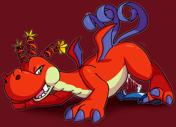 after_sex all_fours anthro anthro_on_feral ass_up bestiality blue_body blue_claws blue_hair blue_penis blue_scales blue_tail blue_wings blush bodily_fluids claws cum cum_from_vagina cum_in_vagina cum_inside cum_string dominant dominant_female dominant_feral duo erection feet female female_on_top feral fist foot_fetish foot_grab foot_on_face genital_fluids genitals green_eyes hair humanoid_genitalia humanoid_penis larger_female larger_feral looking_back looking_down macro male male/female male_on_bottom on_bottom on_top open_mouth penis pupils red_body red_scales scales size_difference smaller_anthro smaller_male submissive submissive_anthro submissive_male tail toe_claws wings yellow_body yellow_scales ultilix european_mythology mario_bros mythology nintendo paper_mario paper_mario:_the_thousand_year_door hooktail ulti_(ultilix) dragon lizard mythological_creature mythological_scalie reptile scalie western_dragon 2026 hi_res