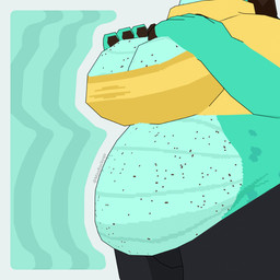 anthro belly belly_focus big_belly big_breasts bottomwear breasts cleavage_cutout clothed clothing crop_top cutout female green_background green_body hand_on_breast humanoid_hands low_poly overweight overweight_anthro overweight_female pants shirt simple_background solo topwear missrockyqo mythology dragon mythological_creature mythological_scalie scalie 1:1 2025 3d_(artwork) digital_media_(artwork) english_description hi_res