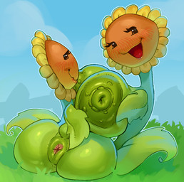 ambiguous_form anus areola big_breasts big_butt blush breasts busty_fauna butt duo female female/female flower narrowed_eyes nipples non-mammal_nipples outside petals plant puffy_anus sappucaio electronic_arts plants_vs._zombies popcap_games elemental_creature flora_fauna flower_creature sunflower_(pvz) 2025