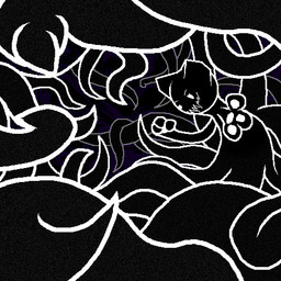 ambiguous_gender artificial_intelligence looking_at_viewer pawpads paws semi-anthro smile solo static tentacles tangle_(artist) catfood_(character) digital_creature domestic_cat felid feline felis mammal 1:1