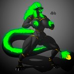 abs anthro areola biceps big_areola big_breasts big_butt big_nipples biped black_body breasts butt claws female fur_ridge genitals glowing glowing_areola glowing_genitalia glowing_hair glowing_mouth glowing_nipples glowing_pussy glowing_tail gradient_background green_eyes green_mouth green_pussy green_tongue hair hand_on_breast horn huge_areola huge_breasts inverted_nipples long_hair long_tail looking_at_viewer muscular muscular_female nails nipple_fetish nipple_play nipples open_mouth orange_sclera pussy rope shadow sharp_horn sharp_teeth simple_background solo standing tail tail_hair teeth thick_thighs tongue rashchaos demon 1:1 absurd_res digital_media_(artwork) full-length_portrait hi_res portrait signature