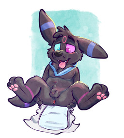 anthro anus diaper feral flaccid foreskin genitals humanoid_genitalia humanoid_penis male pawpads penis small_penis solo unretracted_foreskin young sherwin_fawn nintendo pokemon xavier_(ploxthefurry) eeveelution generation_2_pokemon pokemon_(species) umbreon hi_res adult_(lore)