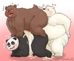 all_fours anal anthro balls black_body black_fur black_nose blush bodily_fluids cum ejaculation erection fur genital_fluids genitals group group_sex kemono male male/male nude open_mouth oral overweight overweight_male penis rimming sex simple_background threesome tongue tongue_out trio white_body white_fur 96panda cartoon_network we_bare_bears grizzly_(we_bare_bears) ice_bear_(we_bare_bears) panda_(we_bare_bears) bear brown_bear giant_panda grizzly_bear mammal polar_bear ursine 2024 hi_res adopted_(lore) adoptive_brother_(lore) adoptive_brothers_(lore) adoptive_sibling_(lore) pseudo_incest_(lore)