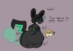 >w< after_vore anthro belly big_belly big_ears blush blush_lines conditional_dnp death deer dialogue digestion drone duo fart fart_cloud fart_fetish fatal_vore fluff_(shitpostingstag) gizmo_(verdantphysician) green_accents green_fart_cloud green_light grin happy heart_symbol hi_res holding_belly huge_belly hyper hyper_belly lagomorph leporid lightning_tail looking_pleasured machine male male/male mammal master overweight rabbit robot robot_anthro rumbling_stomach servant smile sound_effects surprise surprised_expression thick_thighs tongue tongue_out verdantphysician visor vore willing_prey x_eyes