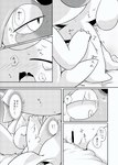 ambiguous_gender bedroom_eyes bodily_fluids censored duo female female/ambiguous feral generation_3_pokemon generation_4_pokemon genital_fluids genitals hand_holding hi_res japanese_text jirachi kissing legendary_pokemon looking_down mesprit monochrome narrowed_eyes nettsuu nintendo pokemon pokemon_(species) pussy saliva seductive sweat text translated vaginal_fluids