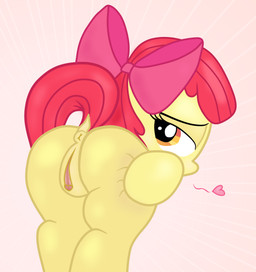 accessory anus bow_(feature) bow_accessory bow_ribbon butt centered_hair_bow clitoris dock_(anatomy) female feral genitals hair hair_accessory hair_bow hair_ribbon heart_symbol looking_back orange_eyes presenting presenting_hindquarters presenting_vulva puffy_anus red_hair ribbons solo tail vulva yellow_body young young_feral an-tonio lord_waite friendship_is_magic hasbro my_little_pony apple_bloom_(mlp) earth_pony equid equine horse mammal pony 2015 colored digital_media_(artwork) hi_res sketch