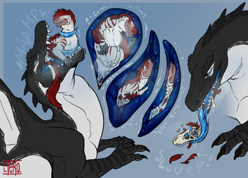 black_body blue_eyes blue_tongue blush bodily_fluids bone bones_in_stomach clenched_teeth crush death digested digestion digestion_noises digestion_sequence disposal drooling duo feathered_tail feathers feral gurgle_(sound_effect) male male/male markings melty_digestion neck_bulge oral_vore organs red_markings saliva saliva_on_tongue saliva_string sharp_teeth simple_background skull smug_face smug_grin sound_effects squashed_body stomach swallowing tail teeth tongue tongue_wrap vore white_body el-tero angel_(bloodshotgemini) sorrel_(sorrelbirdy) dinosaur dromaeosaurid prehistoric_species reptile saurischian scalie spinosaurid spinosaurus theropod utahraptor hi_res