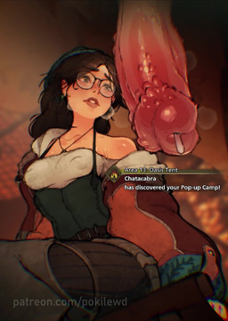 abdominal_bulge anal anal_orgasm anal_penetration animal_genitalia animal_penis bestiality blush bodily_fluids breasts butt clothed clothing cum cum_in_ass cum_inside duo ejaculation erection eyebrows eyewear female female_human female_on_feral female_orgasm female_penetrated feral feral_penetrating feral_penetrating_human fingers foreskin genital_fluids genitals glasses glistening glistening_breasts glistening_butt glistening_thighs green_eyes hair handjob hands-free human_on_feral human_penetrated humanoid_genitalia humanoid_penis interspecies larger_feral larger_male licking looking_pleasured male male/female male_feral male_penetrating male_penetrating_female masturbating_while_penetrated masturbation oral orgasm orgasm_face penetration penile penile_penetration penis penis_in_ass penis_lick quadruped sex simultaneous_orgasms size_difference smaller_female smaller_human smaller_penetrated teeth text tight_fit tongue vaginal vaginal_fluids vaginal_masturbation vaginal_squirting vaginal_squirting_while_penetrated pokilewd capcom monster_hunter alma_(monster_hunter) amphibian_(mh) chatacabra human mammal 2d_animation animated hi_res long_playtime no_sound video
