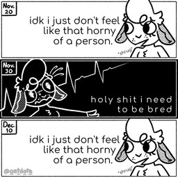 ambiguous_gender anthro bodily_fluids chest_tuft electrocardiogram freckles fur head_tuft hoof_hands solo sweat sweatdrop text tuft white_body white_fur oatdote dote_(oatdote) deer mammal 1:1 black_and_white english_text halftone monochrome