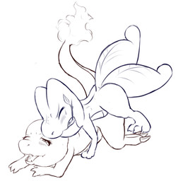 2_tails 3_toes all_fours ambiguous_penetration biped claws duo eyes_closed fangs feet female female_on_bottom female_penetrated fire flaming_tail from_behind_position interspecies leaf leaf_tail looking_pleasured male male/female male_on_top male_penetrating male_penetrating_female mounting multi_tail narrowed_eyes on_bottom on_top one_eye_closed open_mouth penetration penile penile_penetration sex simple_background snout stick stick_in_mouth tail teeth toe_claws toes tongue white_background meraence nintendo pokemon charmander generation_1_pokemon generation_3_pokemon pokemon_(species) treecko 2014 digital_drawing_(artwork) digital_media_(artwork) hi_res sketch