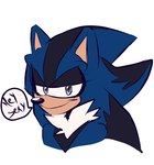 anthro blue_body blue_fur chest_tuft fur grey_eyes humor male solo tuft unknown_artist sega sonic_the_hedgehog_(series) apex_the_hedgehog fan_character eulipotyphlan hedgehog mammal hi_res