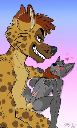 anal anal_penetration animal_genitalia animal_penis anthro asphyxiation auburn_hair balls black_nose blush blush_lines brown_snout brown_spots choking countershade_crotch countershade_face countershade_legs countershade_neck countershade_thighs countershade_torso countershading duo erection erotic_asphyxiation eyes_closed facial_markings from_front_position fur genitals gloves_(marking) gradient_background grey_body grey_countershading grey_fur hair hand_on_neck head_markings looking_pleasured lying male male/male male_penetrated male_penetrating male_penetrating_male markings mismatched_genitalia muzzle_(marking) nude on_back open_mouth penetration penile penis pink_penis selfie sex simple_background smile spots spotted_body spotted_fur spread_legs spreading tail tapering_penis teeth whisker_spots nikraccoom canid canine canis hyena mammal spotted_hyena wolf 2025 digital_media_(artwork) hi_res signature
