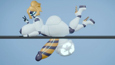 big_breasts big_butt breasts butt clenching_balls cock_vore genitals gynomorph hair herm huge_butt intersex machine orange_hair penile penis solo vore z-z bre-3 robot 3d_(artwork) animated digital_media_(artwork) hi_res no_sound short_playtime webm