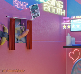 anthro balls banana booth booth_(structure) booth_seating curtains curtains_open erection food fruit genitals gesture gesturing_at_viewer grey_body looking_at_viewer male nude penis plant solo drboumboom32 kayden_(mawmain) animal_humanoid humanoid mammal mammal_humanoid mouse mouse_humanoid murid murid_humanoid murine murine_humanoid rat rat_humanoid rodent rodent_humanoid