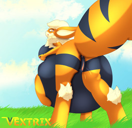 anus belly big_belly bodily_fluids breast_squeeze breasts crotch_breasts dripping ejaculation female genital_fluids genitals huge_belly hyper hyper_belly hyper_pregnancy nipples pokemorph pregnant pregnant_female pregnant_taur solo squeezing taur_lower_pregnancy thick_thighs unbirthing vaginal vaginal_fluid_drip vaginal_fluids vore vulva vextrix nintendo pokemon arc_vap arcanine eeveelution generation_1_pokemon hybrid pokemon_(species) taur vaporeon hi_res