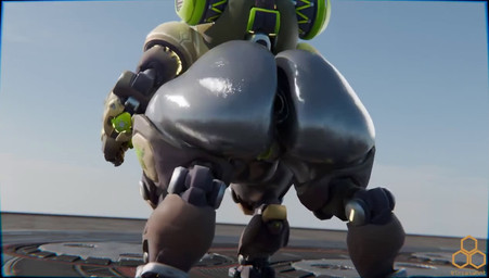 anus back_boob big_breasts big_butt bouncing_butt breasts butt butt_jiggle female genitals huge_breasts huge_butt jiggle_physics jiggling machine metal metallic_body puffy_anus rear_view solo vulva triata blizzard_entertainment overwatch orisa_(overwatch) omnic robot taur 3d_(artwork) 3d_animation animated digital_media_(artwork) no_sound short_playtime video