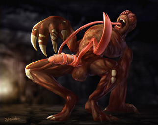 autofellatio autotonguejob balls bone brain claws dark_body dark_skin exposed_bone exposed_brain exposed_muscle eyeless foreskin genitals glans licking long_tongue male masturbation open_mouth oral oral_masturbation organs penile penile_masturbation penis sharp_teeth solo teeth toe_claws tongue tongue_out tongue_wrap twstacker capcom resident_evil bow_experiment_(resident_evil) flesh_creature humanoid licker_(resident_evil) monster monstrous_humanoid t-virus_mutant_(resident_evil) undead zombie