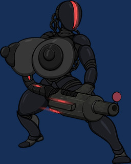 1_eye areola big_breasts black_areola black_body black_nipples breasts female glowing glowing_eyes grey_body gun holding_gun holding_object holding_ranged_weapon holding_weapon huge_breasts machine metallic_body nipples ranged_weapon red_eyes simple_background solo thick_thighs transparent_background weapon wide_hips wire zem_(artist) a.i.d.a._(zem) tech_annihilator_(a.i.d.a.) humanoid robot robot_humanoid alpha_channel