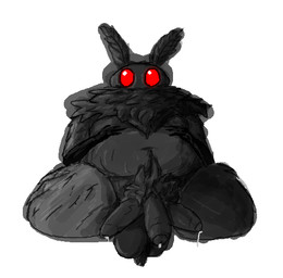 3_penises anthro balls bodily_fluids dripping fluffy fluffy_balls genital_fluids genitals glowing glowing_eyes male multi_genitalia multi_penis overweight penis precum precum_drip pubes red_eyes solo thick_thighs warprat epic_games fortnite fortnite:_battle_royale mothman arthropod cryptid insect lepidopteran moth