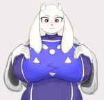 breasts clothing female overweight solo mrazel undertale undertale_(series) toriel bovid caprine goat mammal absurd_res hi_res