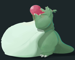 3_toes anthro belly big_belly black_background claws feet fingers green_body huge_belly hyper hyper_belly inflation male simple_background sitting slime solo tail toes weight_gain white_claws cavios mythology jags_(cavios) dragon mythological_creature mythological_scalie scalie 5:4