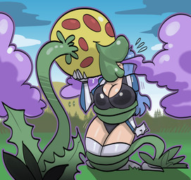 ambiguous_gender armor big_breasts bound breasts clothed clothing coiling coiling_around_body dominant dominant_ambiguous duo female female/ambiguous hero heroine interspecies kissing lips plant restrained restrained_by_tentacles smothering struggling submissive submissive_female submissive_human tentacles thick_lips vines drazerg's_artist mario_bros nintendo elemental_creature flora_fauna human mammal piranha_plant absurd_res hi_res