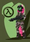 abstract_background alternate_costume anthro armor biped boots clothing combat_boots cosplay female footwear gas_mask grenade_launcher gun headgear hecu hecu_marine helmet lambda m203 marines mask military mp5 mp5a3 night_vision niner ranged_weapon shoes simple_background solo standing submachine_gun underbarrel_grenade_launcher weapon mysticalpha friendship_is_magic half-life hasbro heckler_and_koch my_little_pony valve adrian_shephard pinkie_pie_(mlp) earth_pony equid equine horse mammal pony 2014 crossover digital_media_(artwork) hi_res