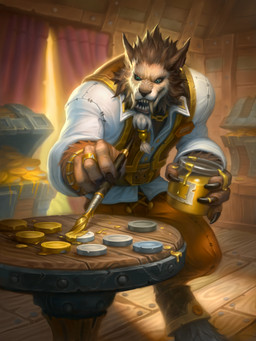 anthro belt bottomwear brown_body brown_fur brush clothing curtains digit_ring finger_ring floor fur green_eyes holding_brush holding_object holding_paint_can holding_paintbrush inside jewelry male paintbrush pants shirt smile solo teeth topwear treasure_chest white_clothing white_shirt white_topwear wood wood_floor james_ryman blizzard_entertainment hearthstone warcraft canid mammal werecanid werecreature worgen 3:4 absurd_res hi_res official_art