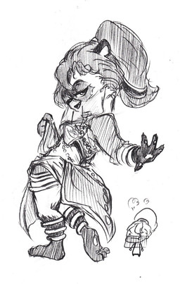 3_toes 4_fingers anklet anthro black_body black_fur black_hair black_nose chibi countershade_face countershade_torso countershading dancer_outfit face_veil feet female fingers fur hair jewelry long_hair looking_at_viewer looking_back looking_back_at_viewer navel pawpads pose ring sash simple_background soles solo standing toes white_background saucererzz blizzard_entertainment warcraft li_li_stormstout bear mammal pandaren 2018 digital_drawing_(artwork) digital_media_(artwork) hi_res monochrome sketch