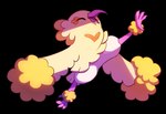 2017 ambiguous_gender beak digital_media_(artwork) eyes_closed feathers feet feral flavia-elric generation_7_pokemon happy hi_res nails nintendo open_mouth open_smile oricorio pokemon pokemon_(species) raised_leg shadow smile solo talons toes tongue wings