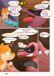 comic darrow0 dialogue english_text generation_2_pokemon generation_5_pokemon hi_res krookodile male mo_(darrow) nintendo pokemon pokemon_(species) pol_(darrow) quilava speech_bubble text totodile yuel