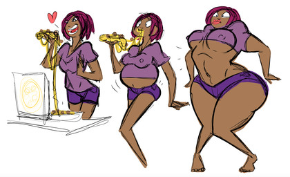 base_one_layout basic_sequence belly big_belly big_butt breast_expansion breasts butt cheese clothed clothing dairy_products eating expansion female food growth hair heart_reaction heart_symbol human_to_anthro hyper linear_sequence nipples one_row_layout pizza shirt simple_background smile solo species_transformation standing surprised thick_thighs three_frame_image three_frame_sequence topwear transformation transformation_sequence wide_hips kevemperor mythology dragon human mammal mythological_creature mythological_scalie scalie sequence