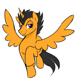 bent_leg black_mane black_tail blue_eyes blush blush_lines closed_smile eyebrow_through_mane feathered_wings feathers feral fur half-closed_eyes horn light male male_feral mane mouth_closed narrowed_eyes nude nude_male orange_body orange_fur orange_horn orange_wings pose quadruped short_mane simple_background smile smiling_at_viewer solo spread_wings tail thin_eyebrows unicorn_horn white_background wings wolflly10 hasbro my_little_pony mythology astral_skyline fan_character equid equine mammal mythological_creature mythological_equine winged_unicorn 1:1 2026 absurd_res colored digital_drawing_(artwork) digital_media_(artwork) english_description full-length_portrait hi_res lighting portrait shaded